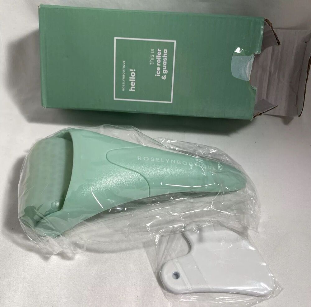 Ice Roller and Guasha Facial Tools Skin Care Wrinkles Puffiness Cryotherapy NEW